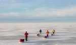  Mit Skiern über das Baltische Meer.