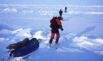 Expedition auf Skiern zum Geografischen Nordpol.